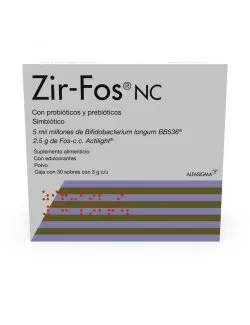 Zir-Fos Suplemento Alimenticio 30 Sobres con 3 g de Polvo Cada Uno