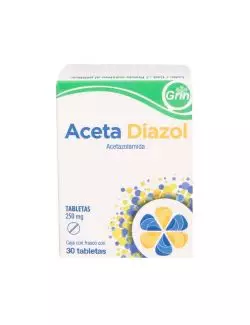 Aceta Diazol 250 mg Frasco con 30 Tabletas