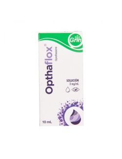 OPTHAFLOX Solución Ciprofloxacino 3.0 mg Frasco Gotero Con 10 mL