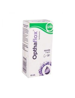 OPTHAFLOX Solución Ciprofloxacino 3.0 mg Frasco Gotero Con 10 mL