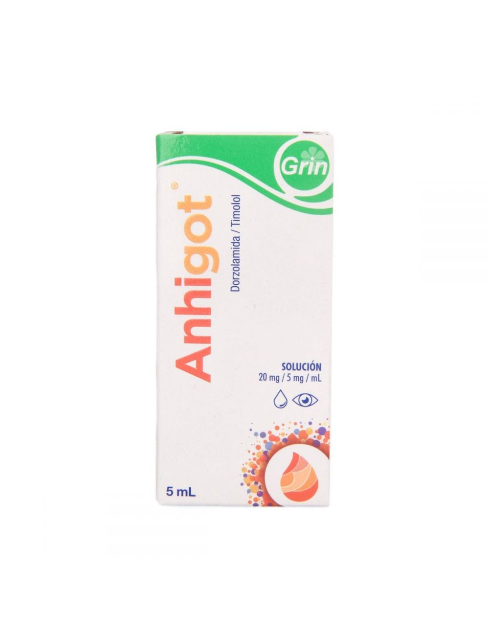 Anhigot Solución Oftalmica Caja Con Frasco Gotero Con 5 mL