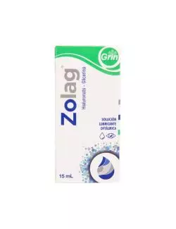 Zolag Solución Lubricante Oftálmica Caja Con Frasco Gotero Con 15mL