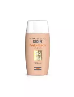 Fotoprotector Isdin 50+ Fusion Water Color Caja Con Frasco Con 50 mL