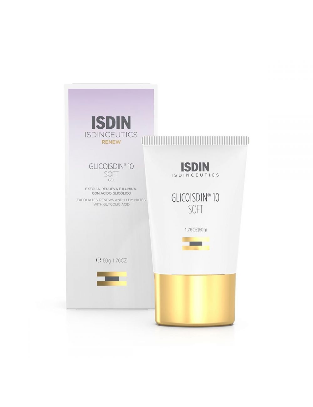 Glicoisdin 10% Gel Facial Antiedad Tubo Con 50 mL