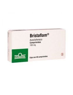 Bristaflam 100 mg Caja Con 40 Comprimidos