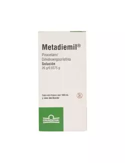 Metadiemil Solución 20 g/ .0375 g Caja Con Frasco Con 180 mL