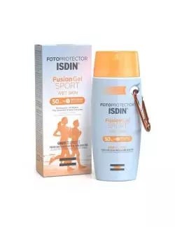 Isdin  Fotoprotector Fusión Gel Sport WS FPS 50 + Caja Con Frasco Con 100 mL