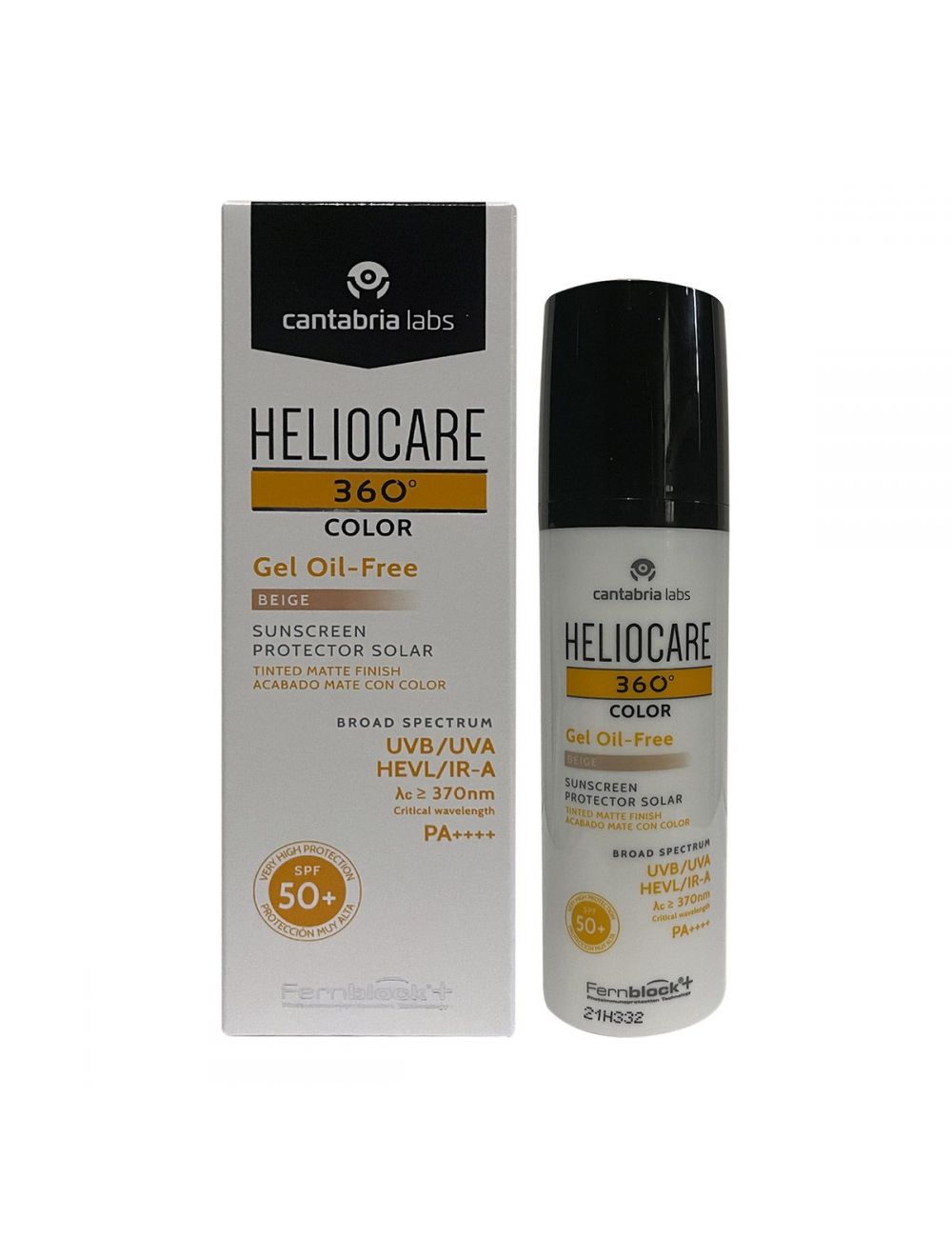 Heliocare 360° Gel Oil Free Dry Touch Beige 50 mL