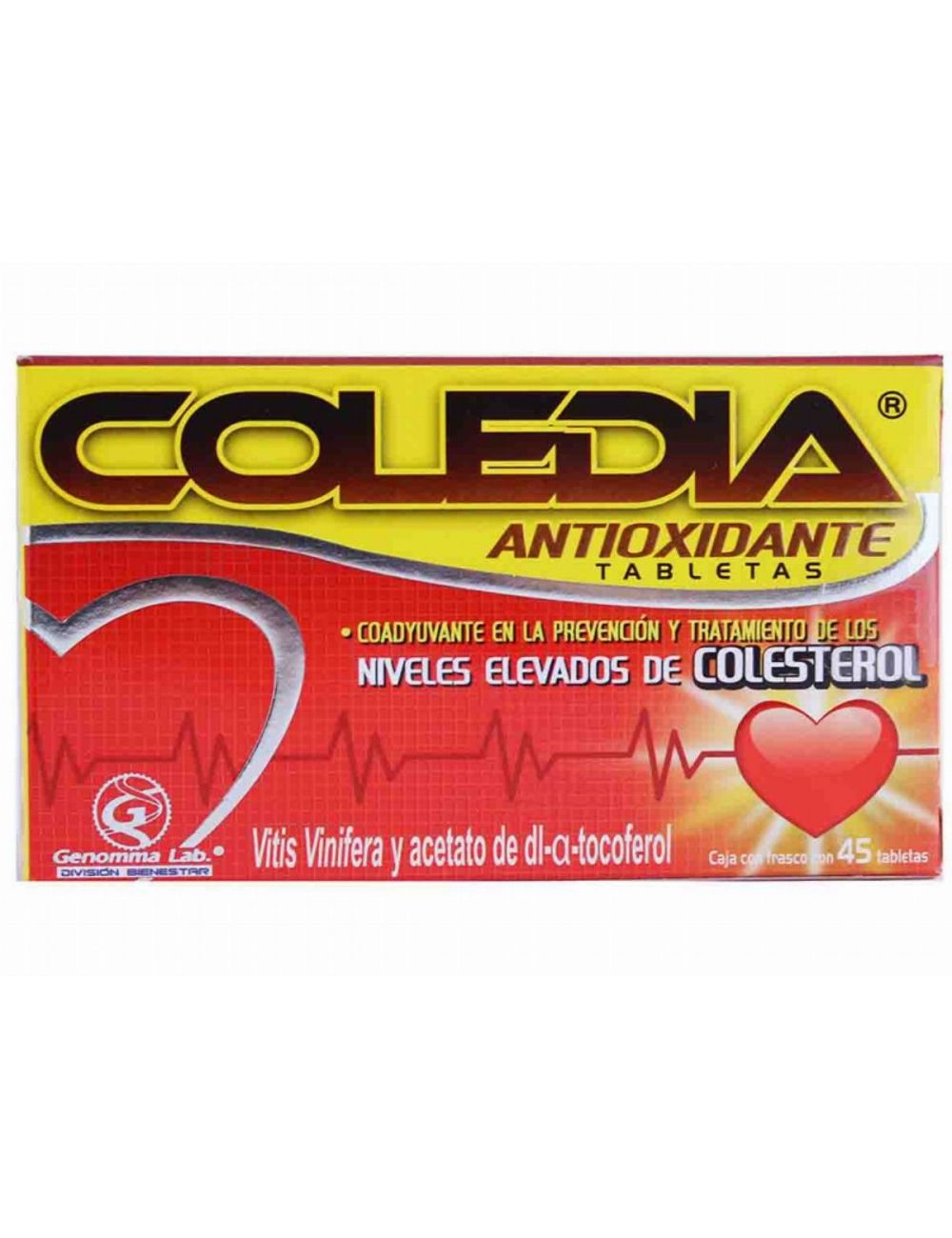 Coledia Antioxidante Caja Con 45 Tabletas