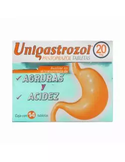 Unigastrozol 20 mg Caja Con 14 Grageas