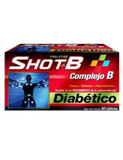 Shot B 100 mg / 5.0 mg / .05 mg caja Con Frasco Con  30 Tabletas