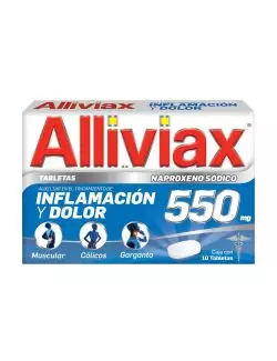 Alliviax 550 mg 10 Tabletas