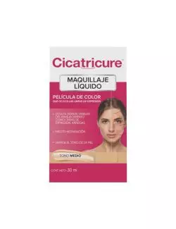 Cicatricure Maquillaje Líquido Tono Medio Caja Con 1 Pieza