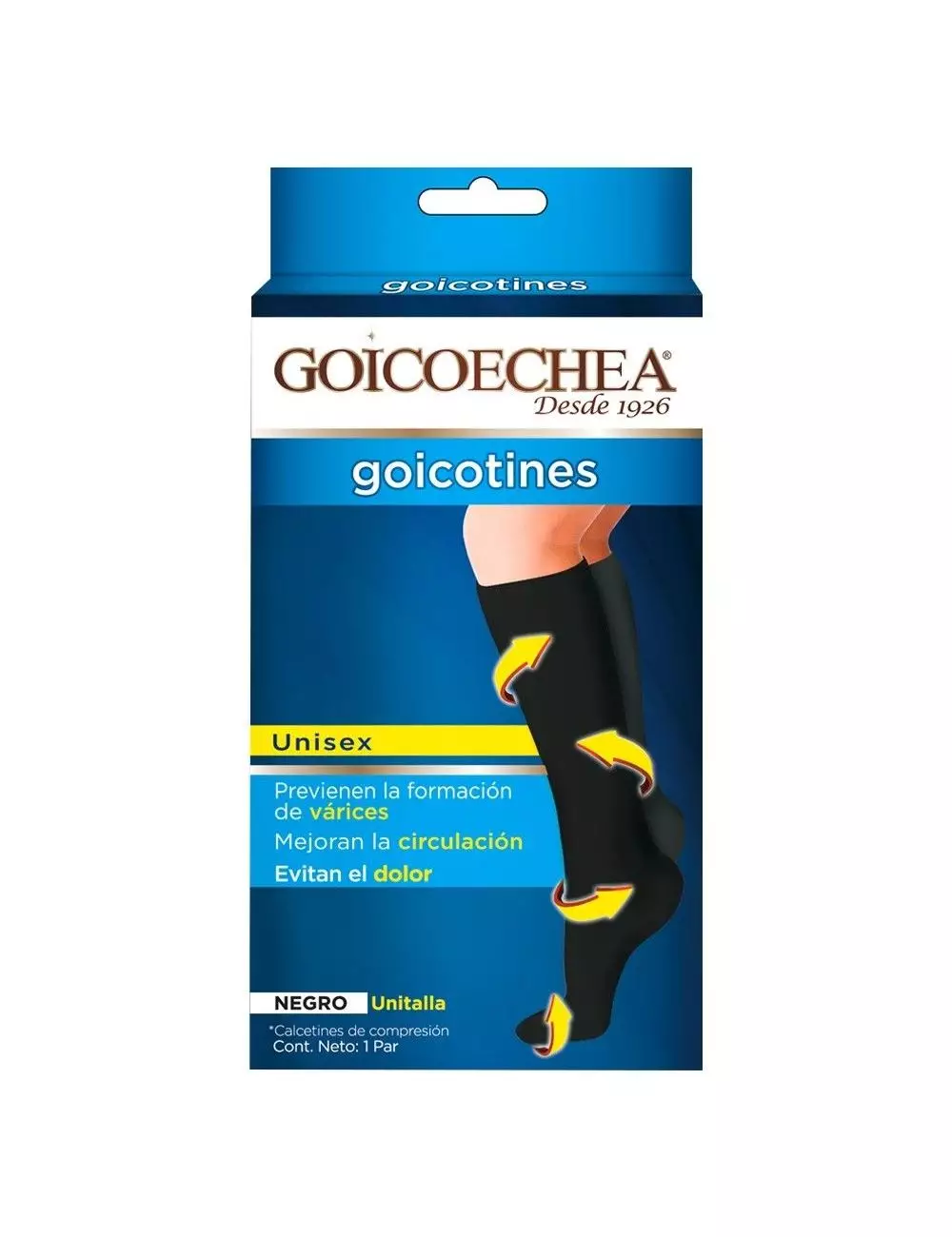 Goicochea Goicotines Negro Unisex Unitalla Con 1 Par