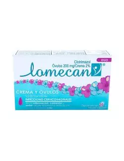 Lomecan Crema  3 Óvulos  Tubo Con  20 gr Y Aplicador