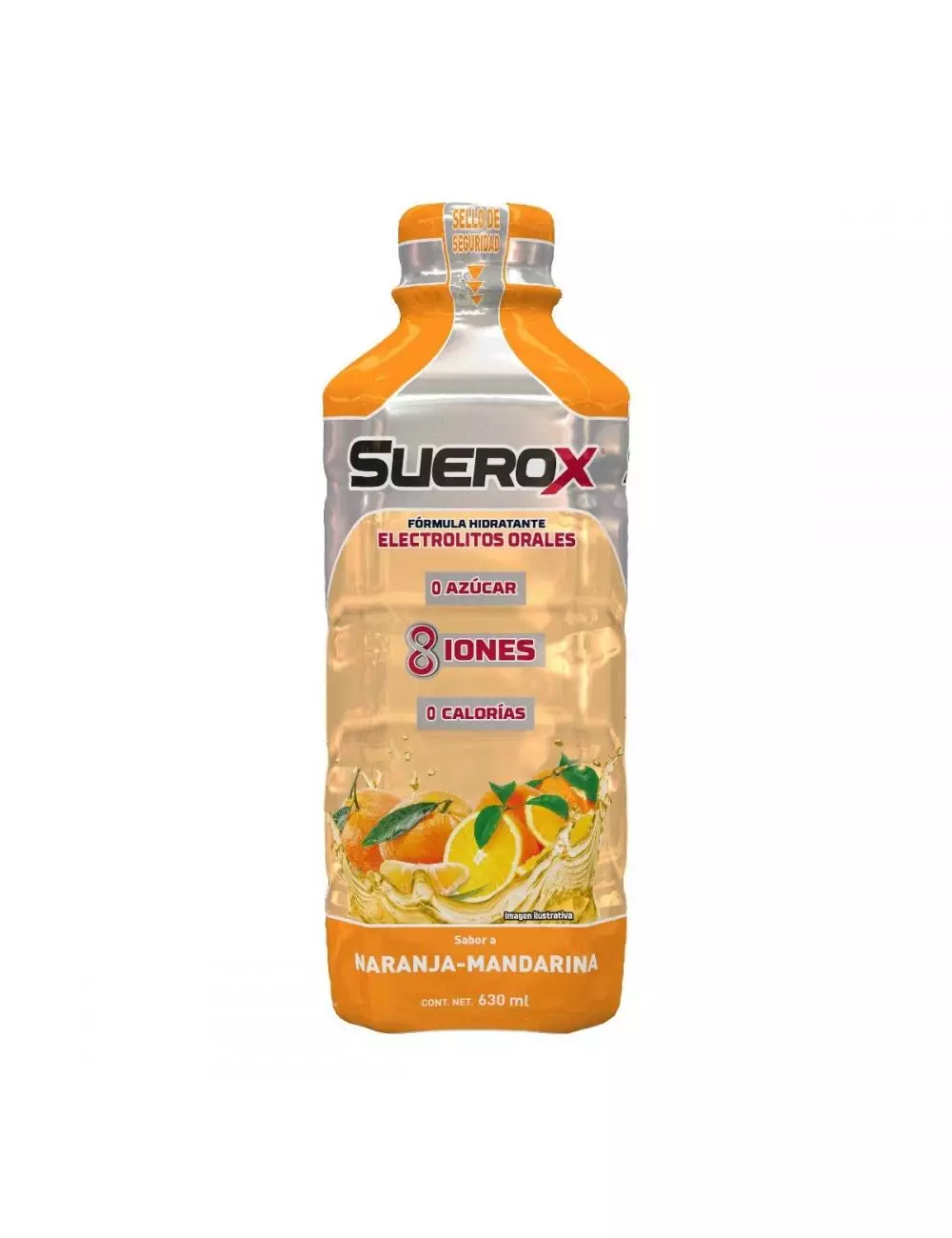 Suerox 8Iones Naranja-Mandarina Botella Con 630 mL