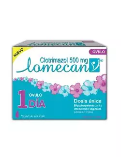 Lomecan V Caja Con 1 Óvulo De 500 mg