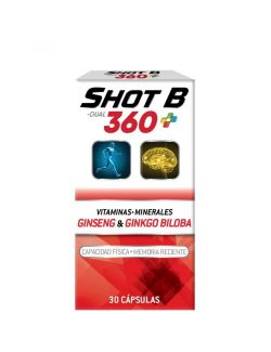 Shot B-Dual 360+ Multivitamínico Con 30 Cápsulas