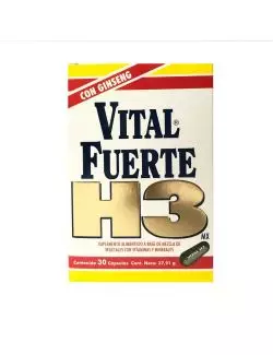 Vital Fuerte H3MX Caja Con 30 Cápsulas