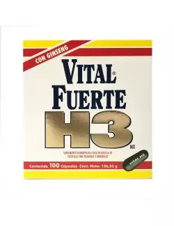 Vital Fuerte H3MX Caja Con 100 Cápsulas