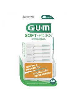 Palillos Gum Soft-Picks 40 Piezas