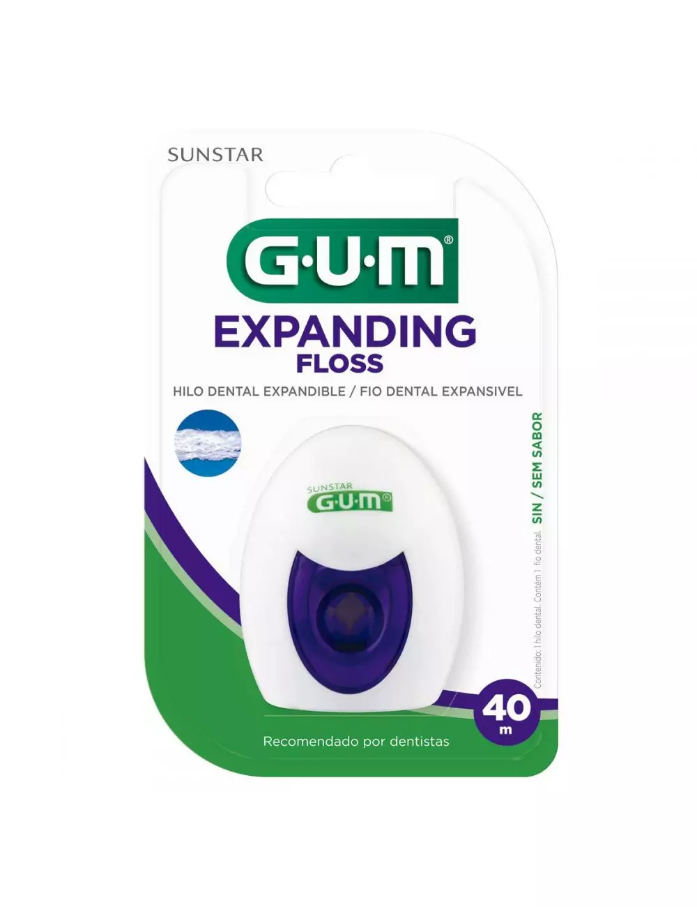 Hilo Dental Gum Expanding Floss Empaque Con 40 Metros