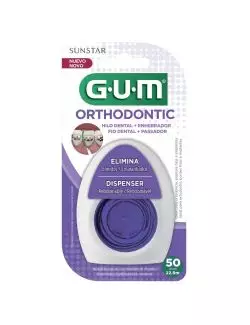 Gum Hilo Dental Orthodontic Floss Empaque Con 1 Rollo 50 m