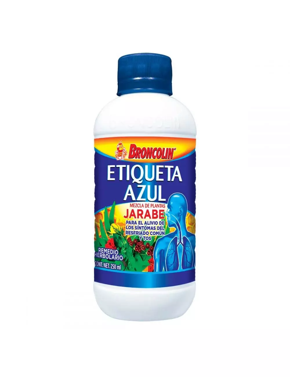 Broncolin Jarabe Etiqueta Azul Frasco Con 250mL