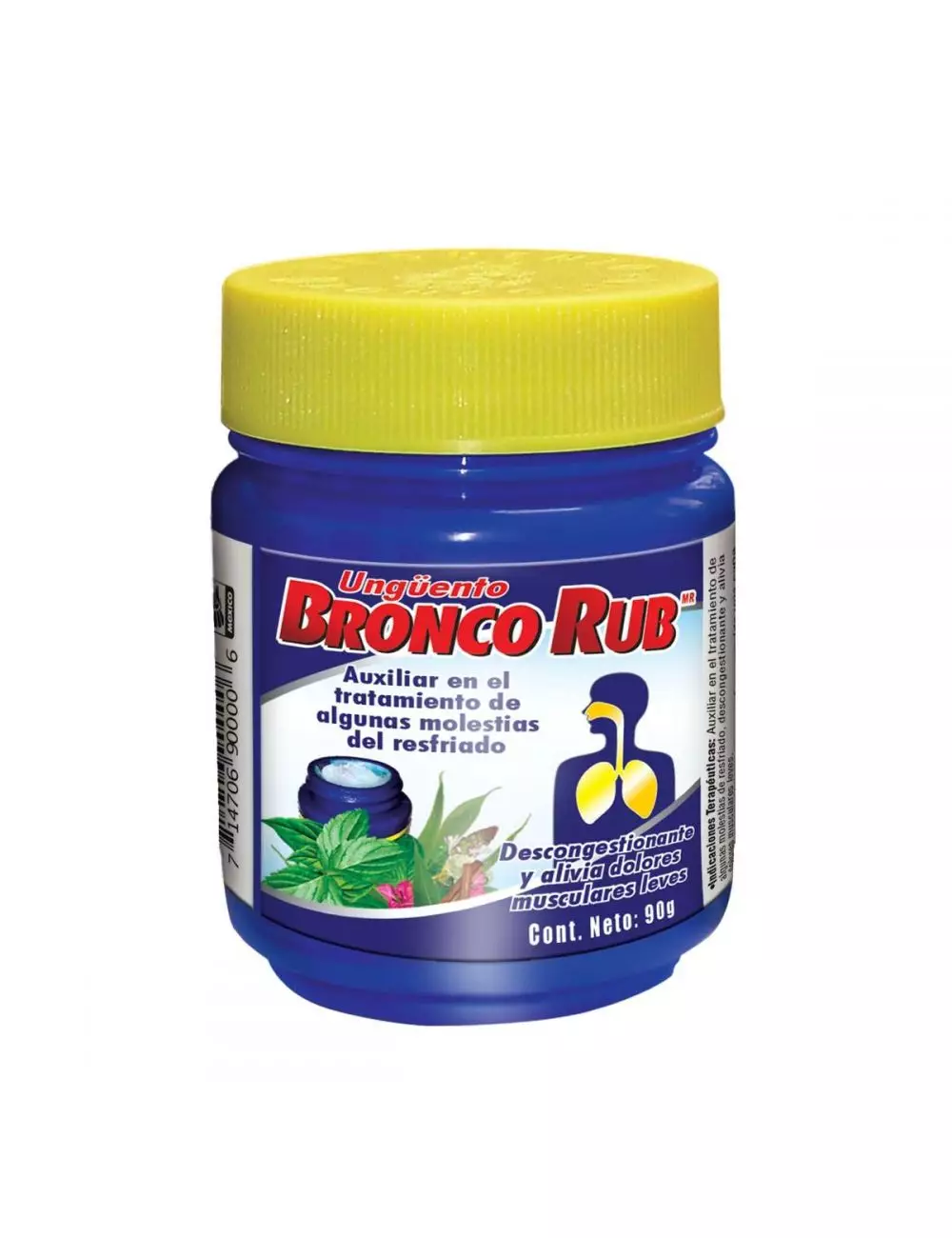 Bronco Rub Ungüento Tarro Con 90 g