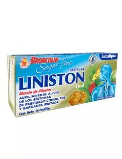 Broncolin Sugar-Free Eucalipto Caja Con 16 Pastillas Caramelo