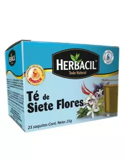 Herbacil Té De Siete Flores Caja Con 25 Saquitos