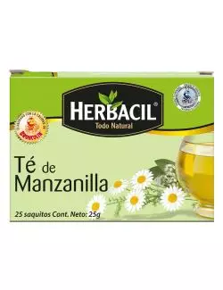 HERBACIL TE MANZANILLA CAJA CON 25 SOBRES