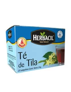 HERBACIL TÉ DE TILA CAJA CON 25 SAQUITOS DE 1 G CADA UNO