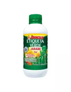 Broncolin Etiqueta Verde Frasco Con Jarabe De 150 mL