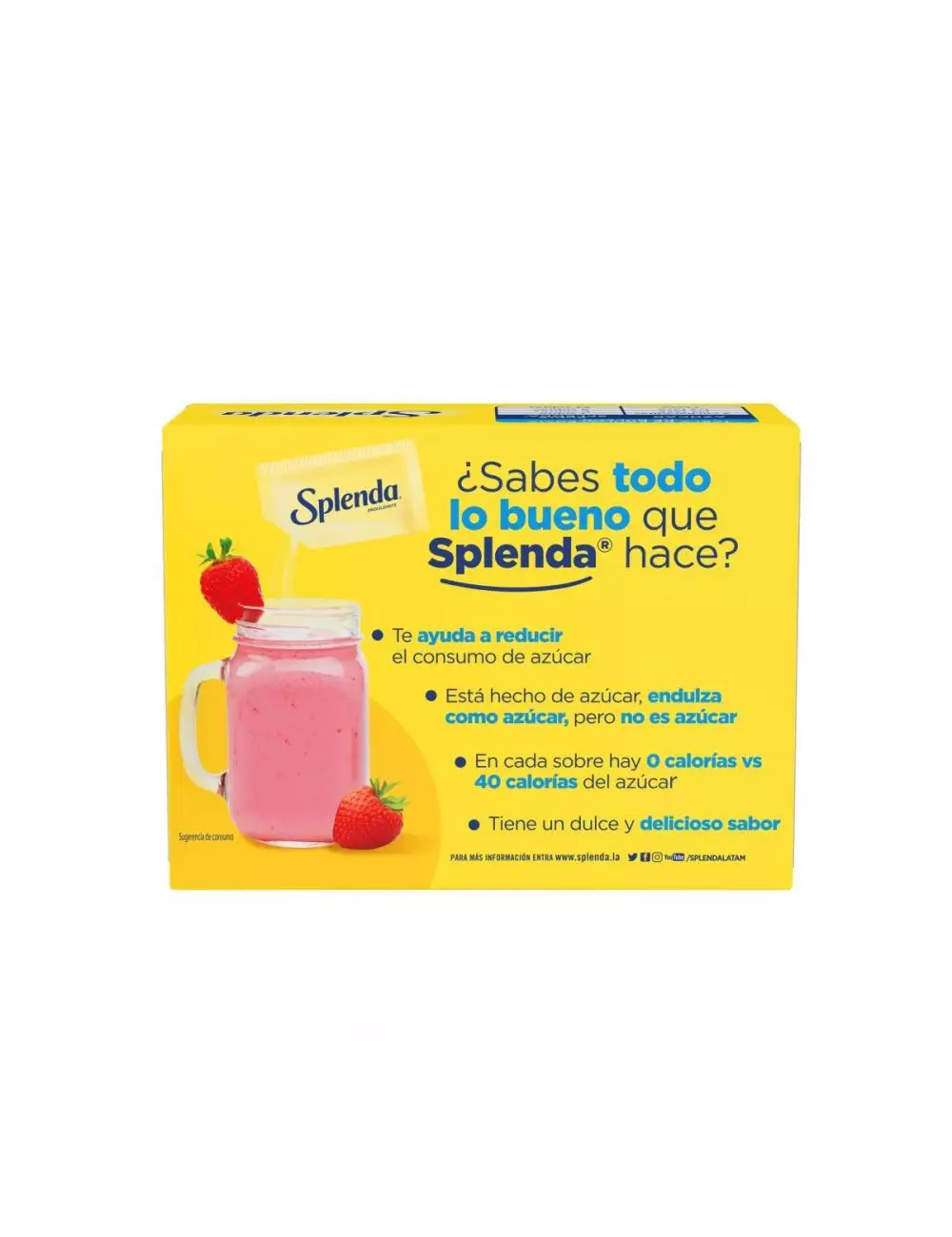 Splenda 1 g Caja Con 50 Sobres Individuales