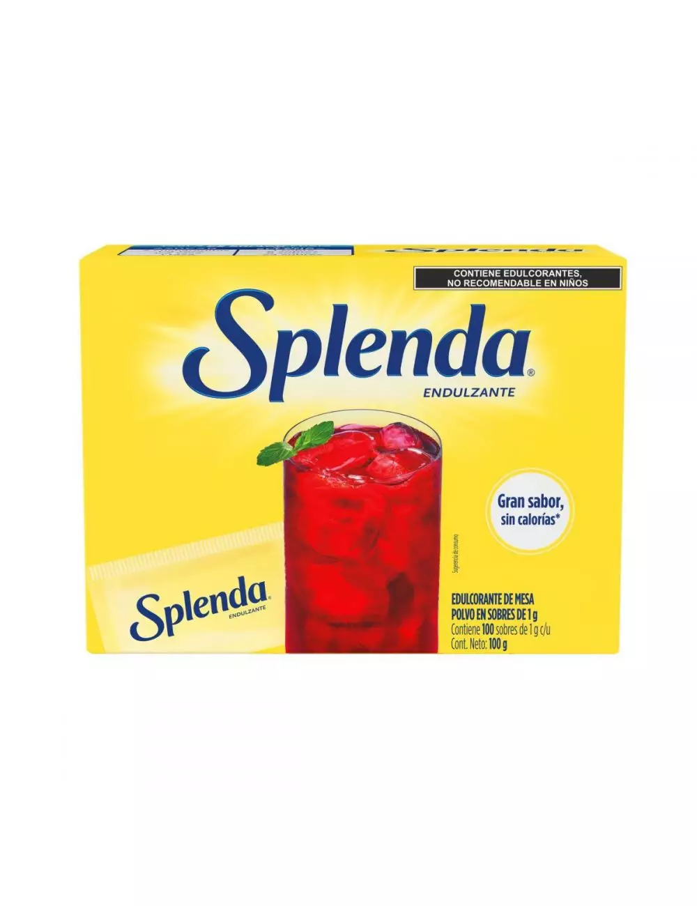 Splenda 1 g Caja Con 100 Sobres Individuales