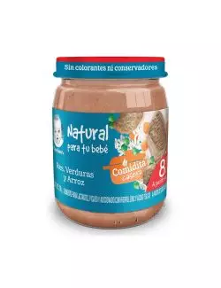 Gerber Verduras Con Carne y Arroz 3Era Etapa Frasco Con 170 g