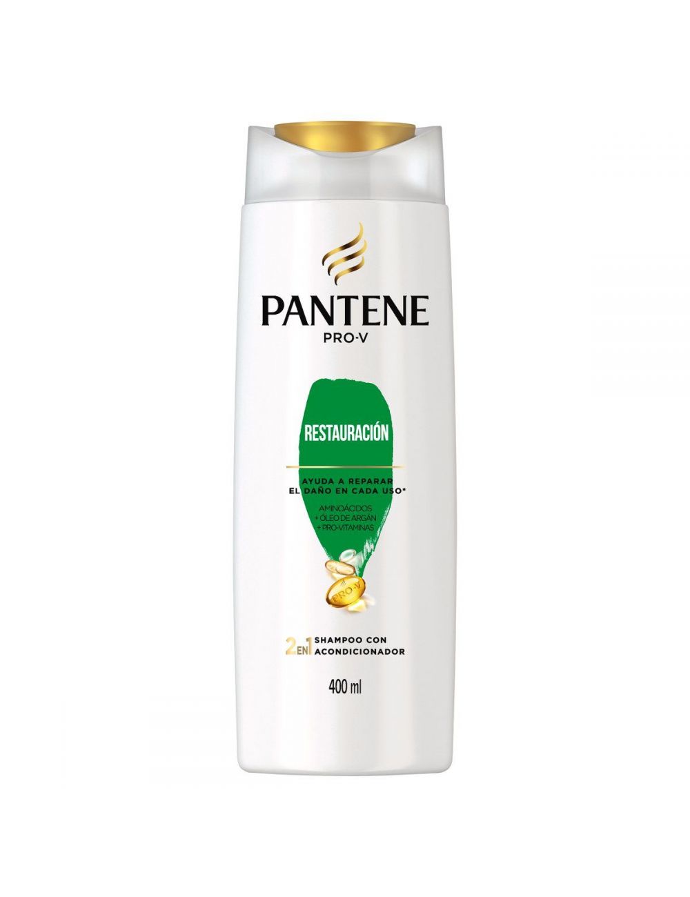 Pantene Pro-V Shampoo Restauración 2 En 1 Botella Con 400mL