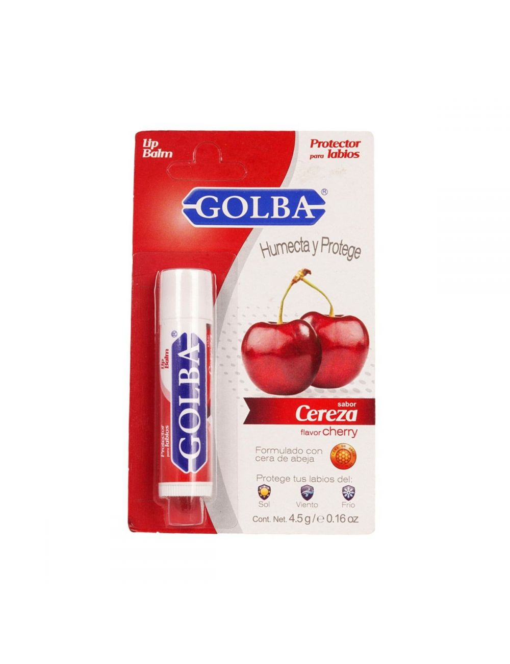 Golba Protector Para Labios Sabor Cereza Tubo De 4.6 g