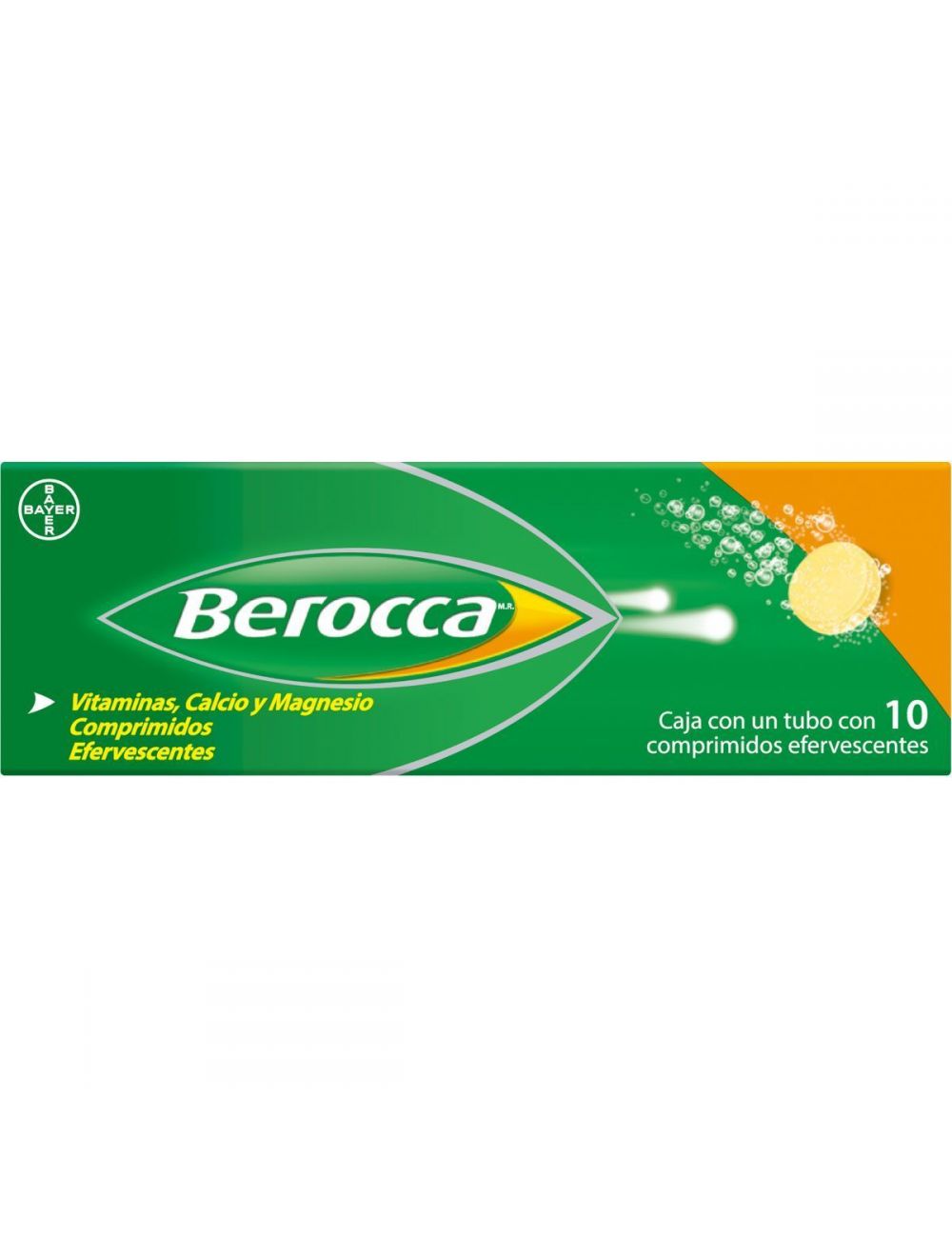 Berocca Caja Con Tubo Con 10 Comprimidos Efervescentes