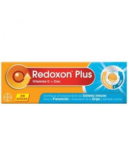 Redoxon Plus Sin Azúcar Caja Con Tubo Con 10 Tabletas Efervescentes