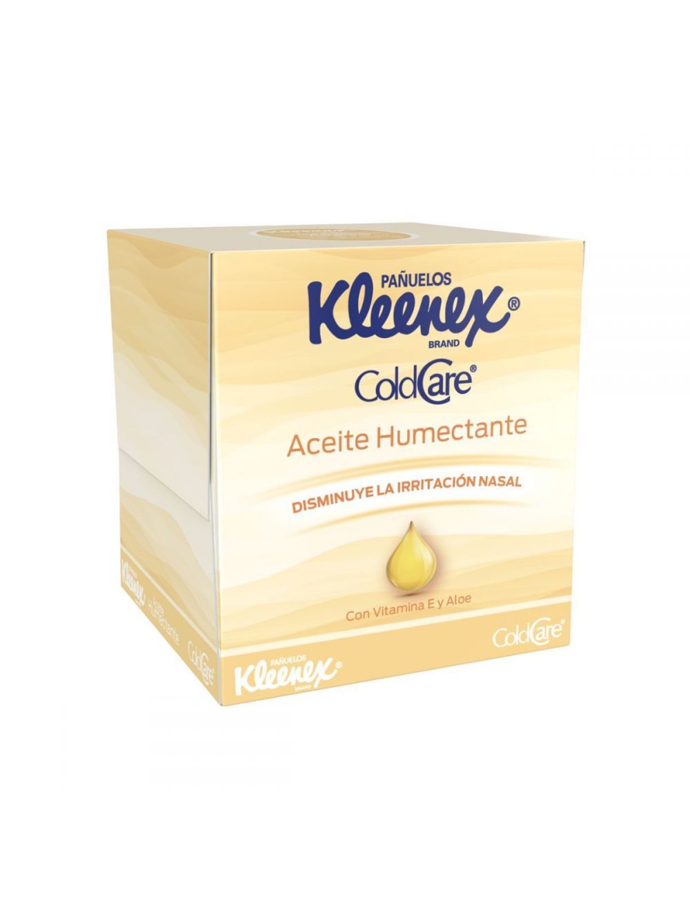 Kleenex Pañuelos Cold Care Aceite Humectante  con 65 piezas