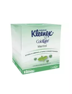 Kleenex Pañuelos Cold Care Mentol Caja Con 60 Pañuelos