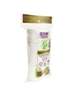Almohadilla De Algodón Zuum Pads Oval 50 piezas