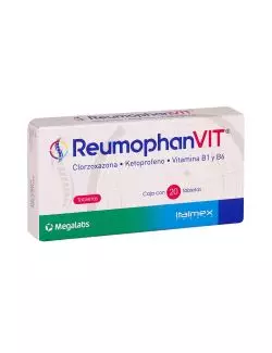 Reumophan Vit 250 mg Caja Con 20 Tabletas