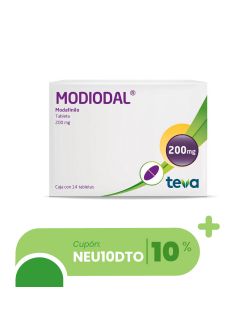 Modiodal 200 mg Caja Con Envase Con 14 Tabletas