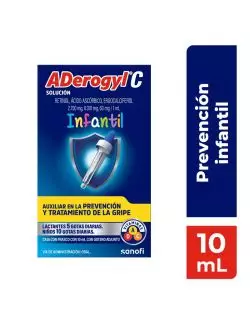 ADerogyl C Multivitamínico Infantil Frasco con Gotero 10 ml. Contiene Vitaminas A, C Y D