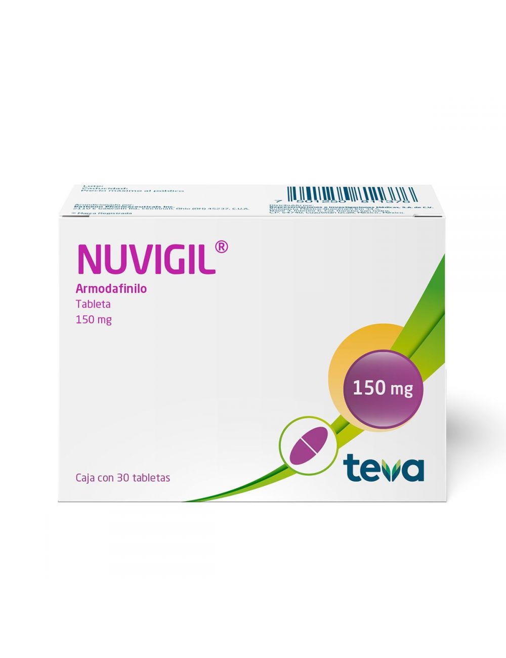 Nuvigil 150 mg Caja Con 30 Tabs