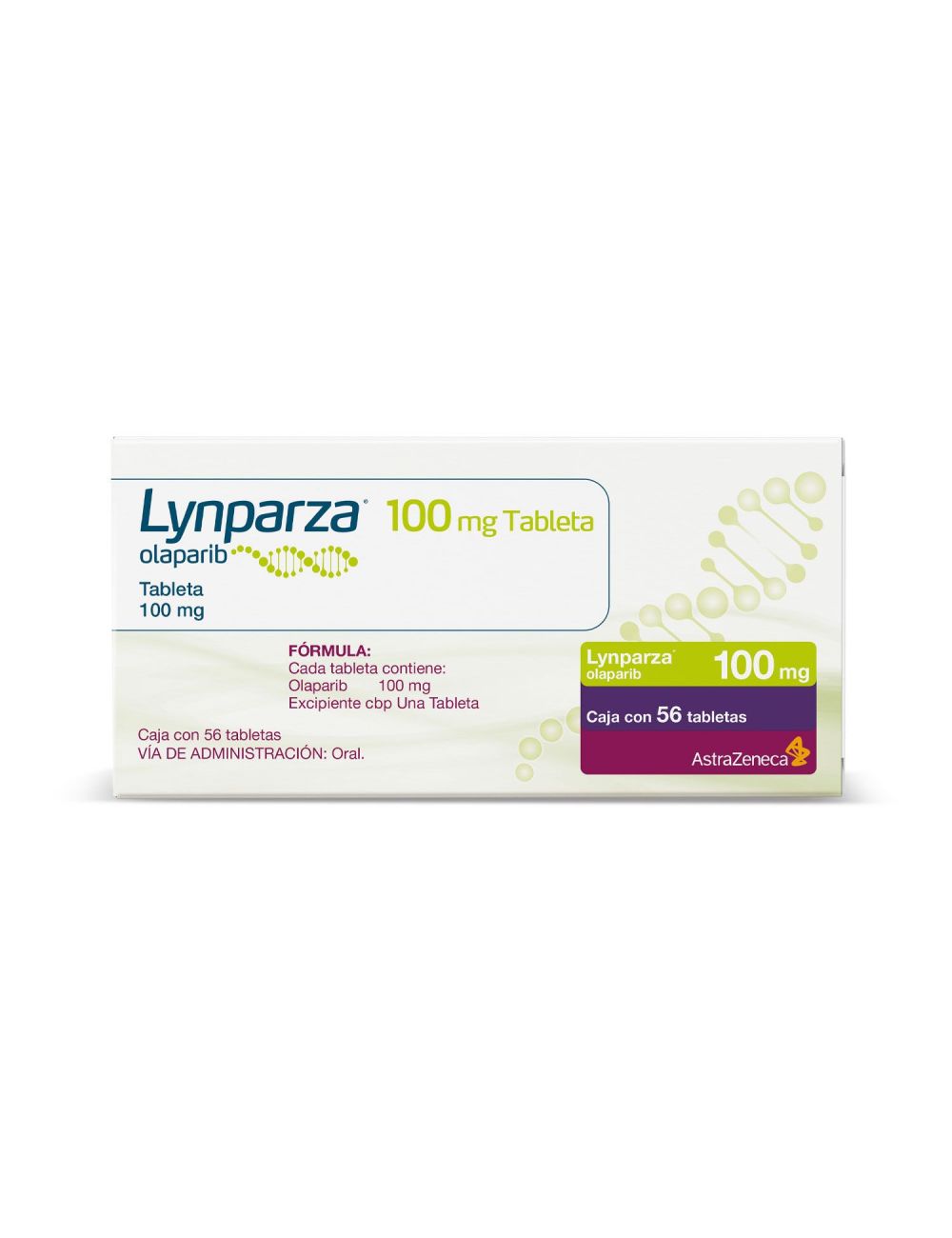 LYNPARZA® 100 mg (Olaparib) - Caja con 56 Tabletas - AstraZeneca