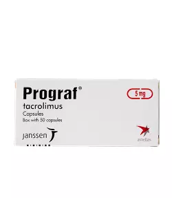 Prograf® 5 mg (Tacrolimus) - 50 Cápsulas - Astellas